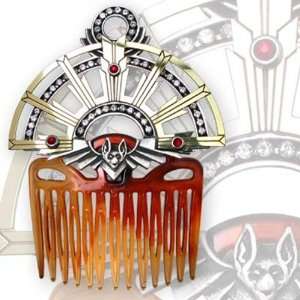    Chrysler Bat Deco Style Hair Comb by Alchemy Gothic