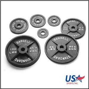  USA Sports USA Sports 25 lbs Olympic Plate in Black BO 025 