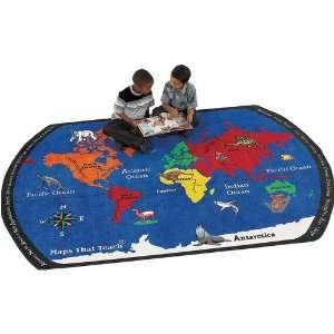  Flagship Carpets Novelty Educational Maps That Teach Kids Rug 