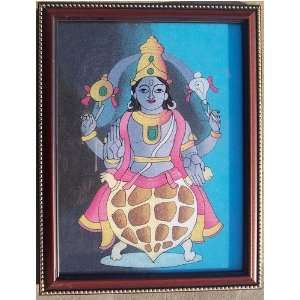  Shri curma Vishnu avatar, Gem Stone Art Painting 