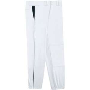   Youth Select Baseball Pants With Piping WHITE/BLACK YL   WAIST 27 28