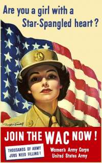 1943 US Army WAC Recruiting Poster  