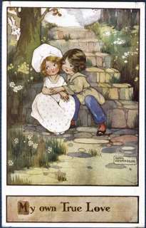   Boy Rabbit On Stone Steps My Own True Love Agnes Richardson  