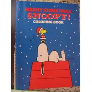 Merry Christmas Snoopy Coloring Book 1979 Vintage 