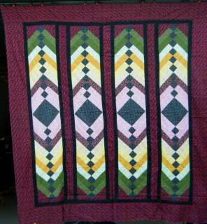 French Braid patchwork quilt top /prewashed #T36  