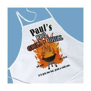  Personalized BBQ Apron   Personalized Grilling Apron 