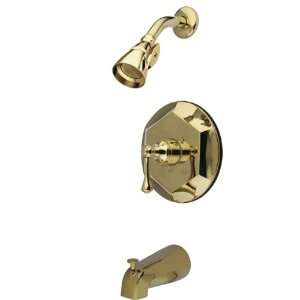   Brass Finish English Vintage Tub & Shower Faucet