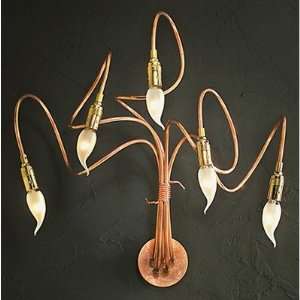  Aneis 5 Five Light Wall Sconces in Copper