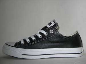 CONVERSE ALL STAR CHUCK TAYLOR LEATHER BLACK/WHITE UNISEX MENS SIZES 