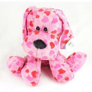   Hills Teddy Bear Co. Plush Light Pink Heart Puppy Toys & Games