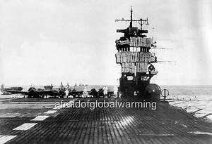 Photo WW2 Japanese Aircraft Carrier Akagi  