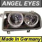 VW Vento Jetta MK3 3 Angel Eyes Headlights BLACK Halos