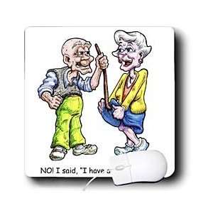   Illustration   Elderly Couple with Angina   Mouse Pads Electronics