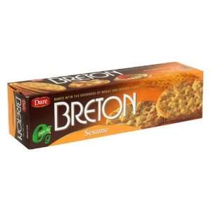 Dare, Cracker Breton Sesame, 8 Ounce (12 Pack)  Grocery 