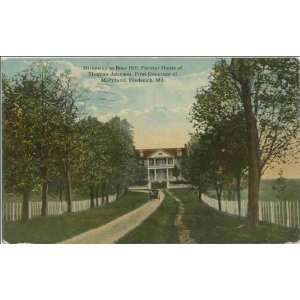  Reprint Frederick, Maryland, ca. 1920  driveway to Rose 