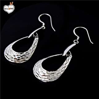 NEW Fashion 925 sterling silver drop earrings hollow  