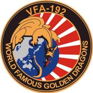 US Navy VFA 192 World Famous Golden Dragons Squadron Decal Sticker 5.5 