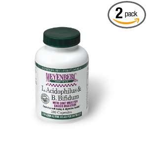 Meyenberg L. Acidophilus & B. Bifidum, 180 Count 48 Ounce Jars (Pack 