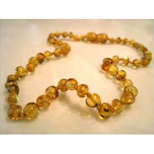  Pale Honey Baltic Amber Teething Necklace 