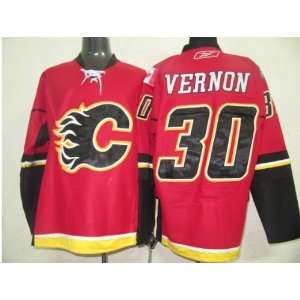  New Calgary Flames Jersey #30 Vernon Red Hockey Jersey 
