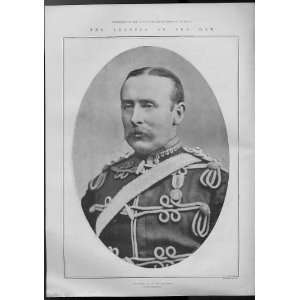  Colonel W H Mackinon Antique Print Portrait 1900