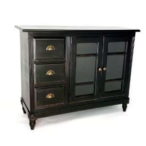   Furniture 4558 Country Sideboard, Antique Black