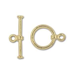  Vermeil 13mm Round Toggle Clasp Arts, Crafts & Sewing
