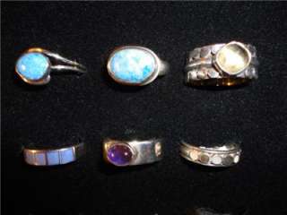 STERLING SILVER RING LOT~ VERY NICE ~ NOT SCRAP ** AWESOME GIFT IDEAS 