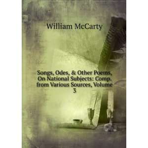   Subjects Comp. from Various Sources, Volume 3 William McCarty Books