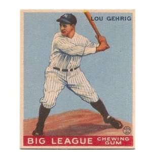  Lou Gehrig 1933 Goudey 1978 Dover Reprint 