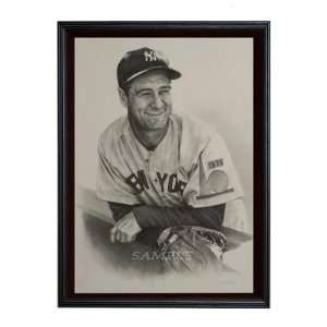 New York Yankees   Vintage Lou Gehrig   Large   Framed Giclee 