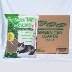  Green Tea Leaves Cat Litter Case (6 X 6 Lbs. Bags) Pet 