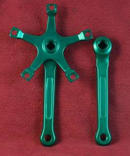 Cambio Rino Anodized Green Crankset 170mm BCD144 NIB  