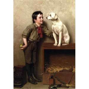  Hand Made Oil Reproduction   John George Brown   32 x 46 