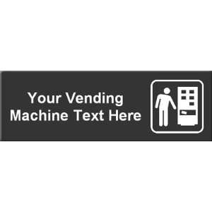 Vending Machine Symbol Sign Trumpeteur Frosted, 12 x 4