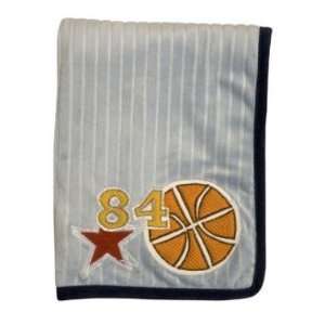  Lambs & Ivy Playoffs Ribbed Velour Blanket Baby