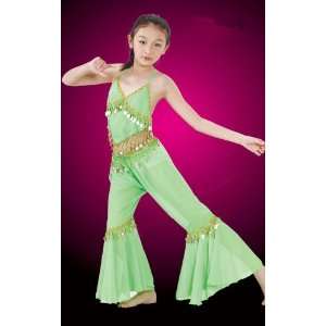  Belly dancer costume for child in lime green Everything 