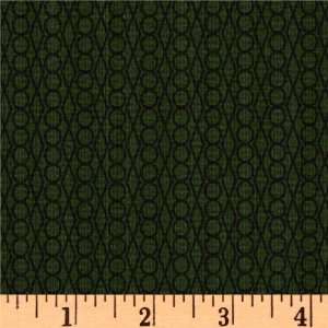  44 Wide Outfoxed Chain Link Dk. Olive Fabric By The Yard 