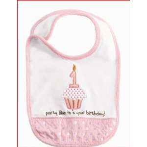  Party Like Its Your Birthday Baby Bib (Pink) Baby