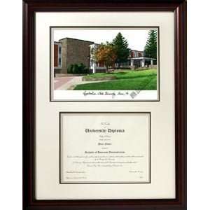 Appalachian State University Scholar Framed Lithograph with Diploma