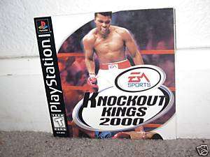 KNOCKOUT KINGS 2000 INSTRUCTION MANUAL/BOOK Playstation  