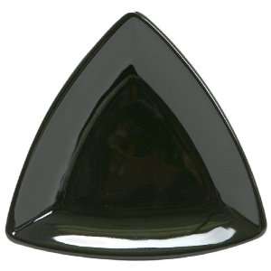  COLORcode Triangle Appetizer Plate, Black Truffle, Set of 