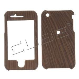  Apple iPhone 3G/3GS Dark Wooden Design   Hard Case/Cover 