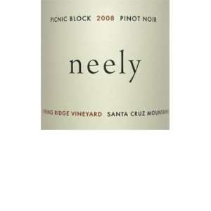  2008 Neely Varner Pinot Noir Santa Cruz Mountains Picnic 