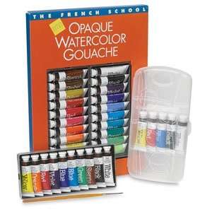 Savoir Faire French School Opaque Watercolor Gouache   Primary Red, 10 
