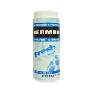  Derman Deodorant Powder Fresh Scent 2.82 Oz Health 