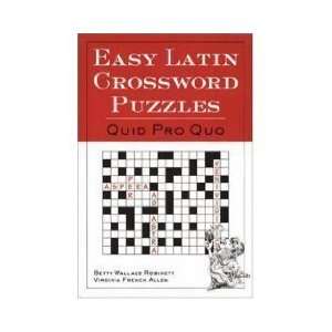  Easy Latin Crossword Puzzles (Paperback)  N/A  Books