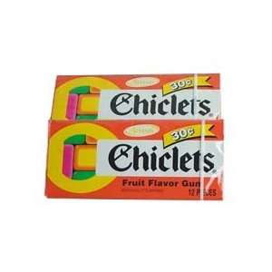 Chiclet Gum   Fruit Flavor 12 piece   40 Unit Pack  