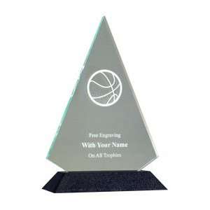  Acrylic Triangle Award   Basketball