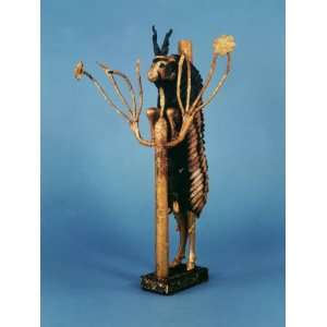  Goat in Thicket, Statuette of Gold, Copper, Lapis Lazuli 